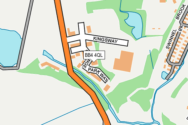 BB4 4QL map - OS OpenMap – Local (Ordnance Survey)