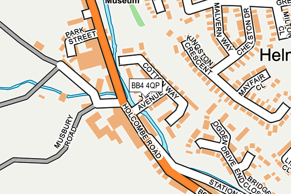 BB4 4QP map - OS OpenMap – Local (Ordnance Survey)