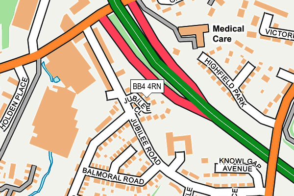 BB4 4RN map - OS OpenMap – Local (Ordnance Survey)