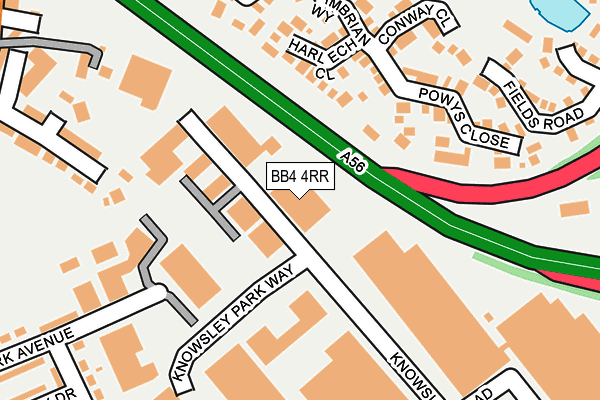 BB4 4RR map - OS OpenMap – Local (Ordnance Survey)