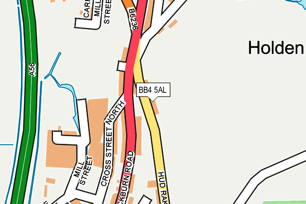 BB4 5AL map - OS OpenMap – Local (Ordnance Survey)