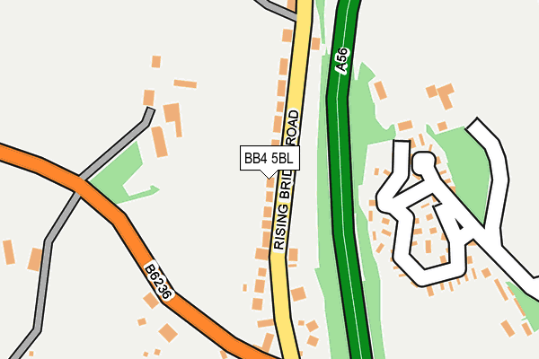 BB4 5BL map - OS OpenMap – Local (Ordnance Survey)