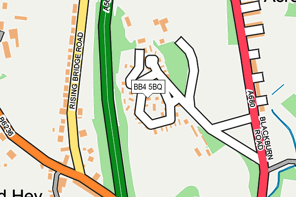 BB4 5BQ map - OS OpenMap – Local (Ordnance Survey)