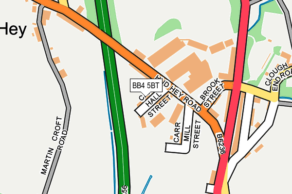 BB4 5BT map - OS OpenMap – Local (Ordnance Survey)