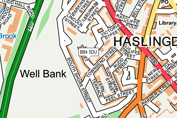 BB4 5DU map - OS OpenMap – Local (Ordnance Survey)