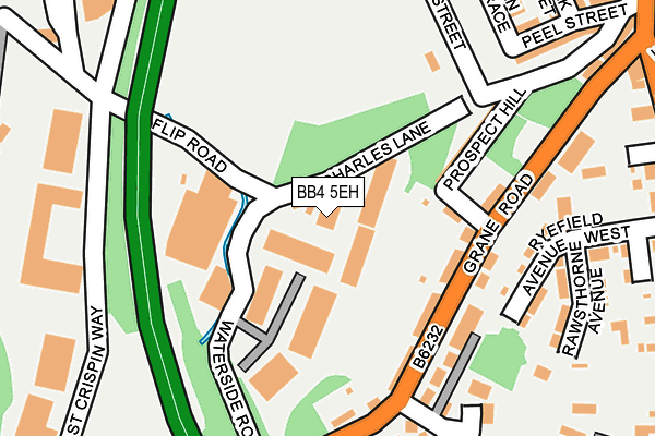 BB4 5EH map - OS OpenMap – Local (Ordnance Survey)