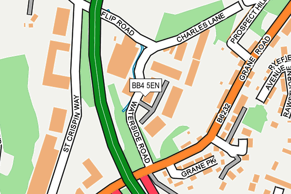BB4 5EN map - OS OpenMap – Local (Ordnance Survey)