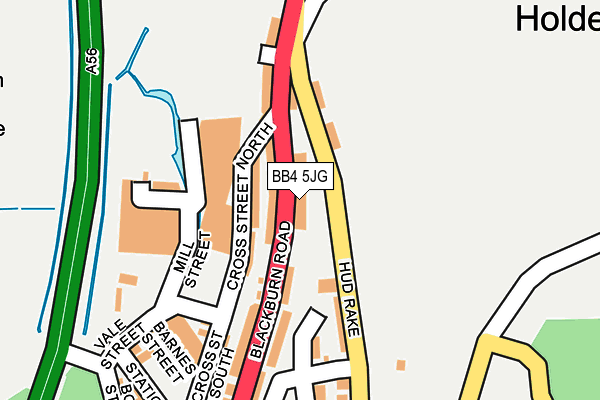 BB4 5JG map - OS OpenMap – Local (Ordnance Survey)