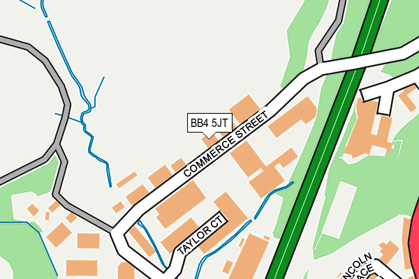 BB4 5JT map - OS OpenMap – Local (Ordnance Survey)