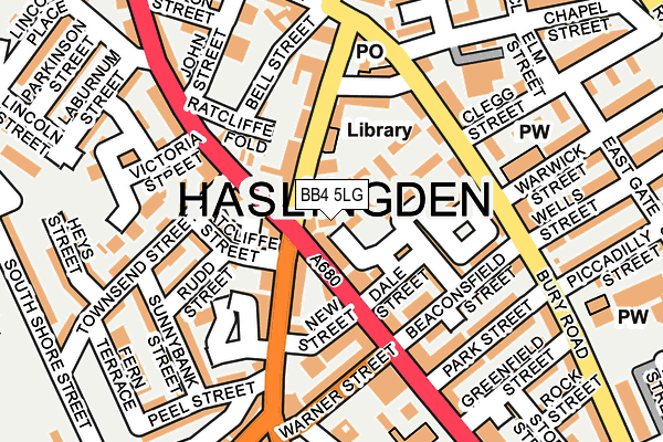 BB4 5LG map - OS OpenMap – Local (Ordnance Survey)