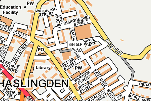 BB4 5LP map - OS OpenMap – Local (Ordnance Survey)