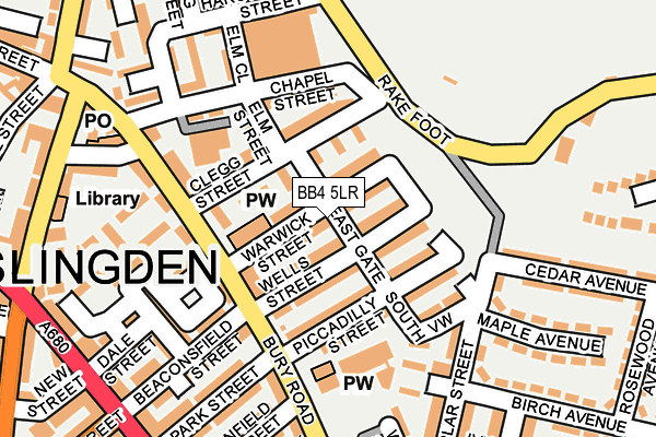 BB4 5LR map - OS OpenMap – Local (Ordnance Survey)
