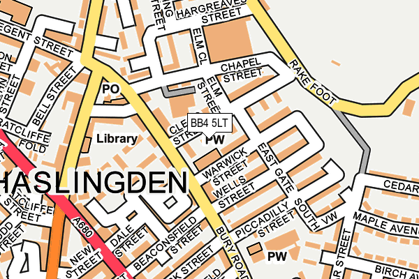 BB4 5LT map - OS OpenMap – Local (Ordnance Survey)