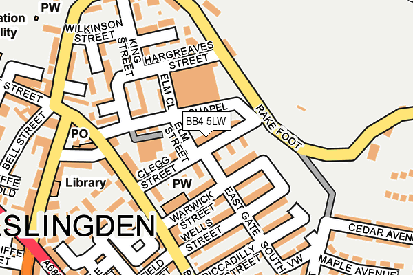 BB4 5LW map - OS OpenMap – Local (Ordnance Survey)