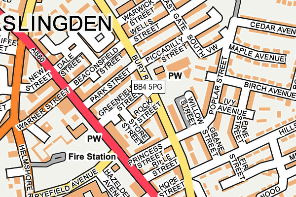 BB4 5PG map - OS OpenMap – Local (Ordnance Survey)