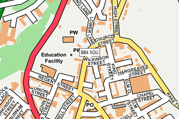 BB4 5QU map - OS OpenMap – Local (Ordnance Survey)