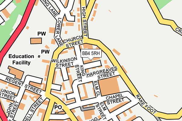 BB4 5RH map - OS OpenMap – Local (Ordnance Survey)