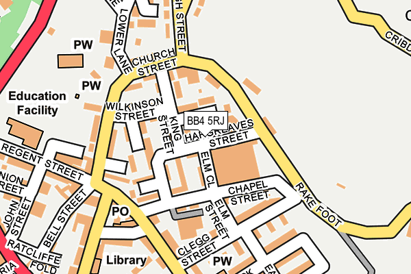 BB4 5RJ map - OS OpenMap – Local (Ordnance Survey)