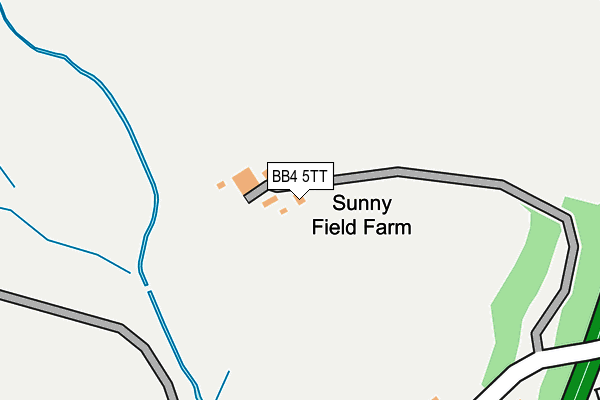 BB4 5TT map - OS OpenMap – Local (Ordnance Survey)