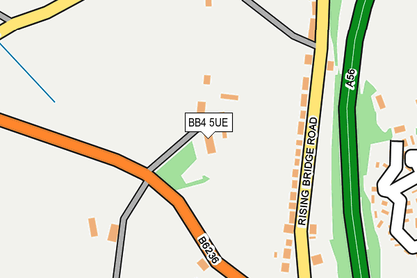 BB4 5UE map - OS OpenMap – Local (Ordnance Survey)