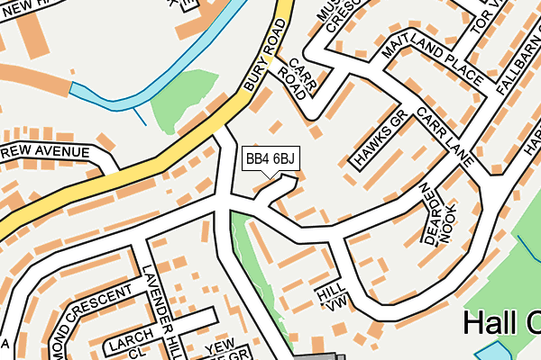 BB4 6BJ map - OS OpenMap – Local (Ordnance Survey)