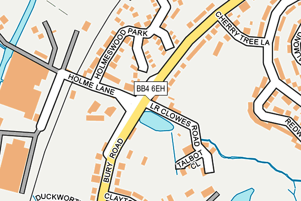 BB4 6EH map - OS OpenMap – Local (Ordnance Survey)