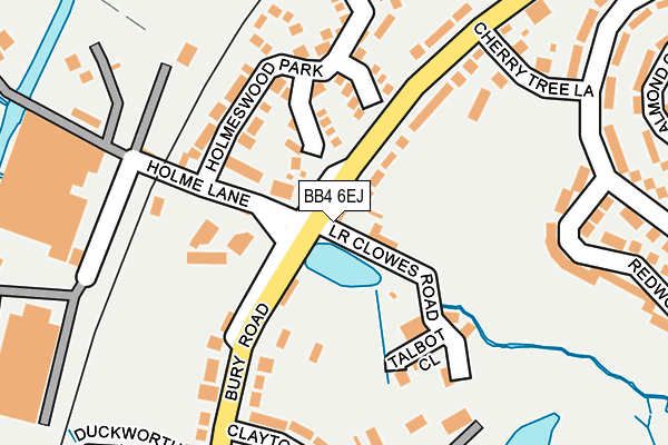 BB4 6EJ map - OS OpenMap – Local (Ordnance Survey)