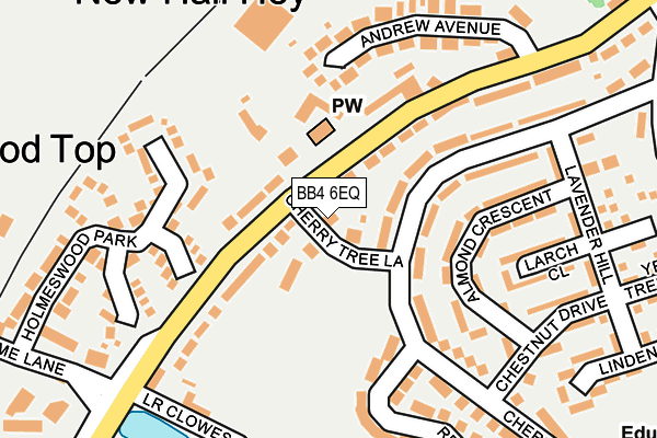 BB4 6EQ map - OS OpenMap – Local (Ordnance Survey)