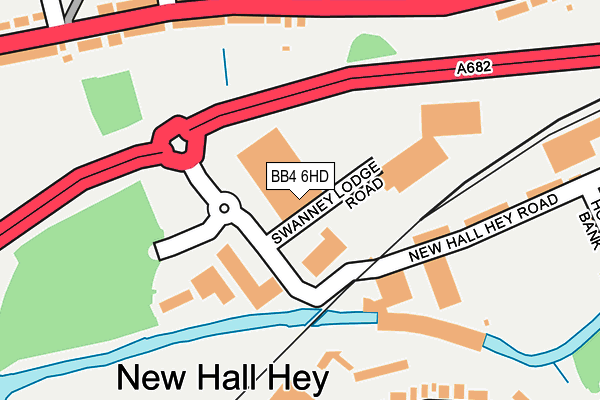 BB4 6HD map - OS OpenMap – Local (Ordnance Survey)