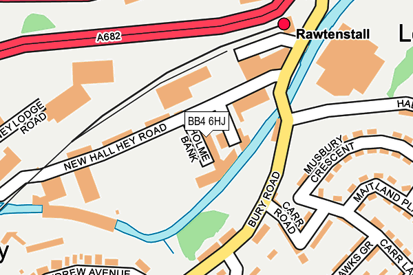 BB4 6HJ map - OS OpenMap – Local (Ordnance Survey)