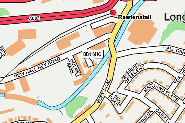 BB4 6HQ map - OS OpenMap – Local (Ordnance Survey)