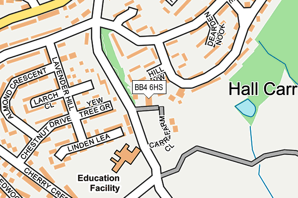 BB4 6HS map - OS OpenMap – Local (Ordnance Survey)