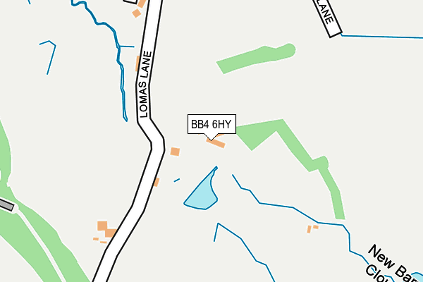 BB4 6HY map - OS OpenMap – Local (Ordnance Survey)