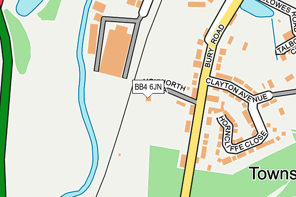 BB4 6JN map - OS OpenMap – Local (Ordnance Survey)