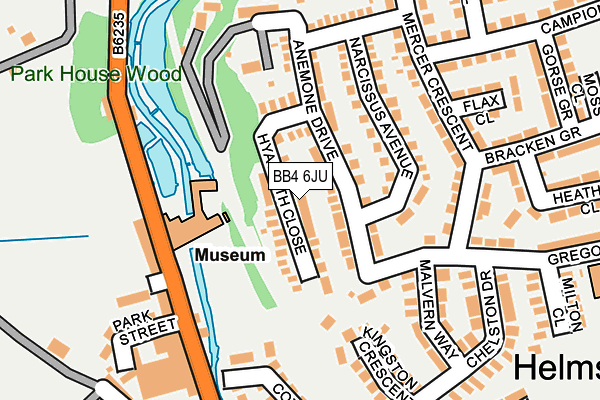 BB4 6JU map - OS OpenMap – Local (Ordnance Survey)
