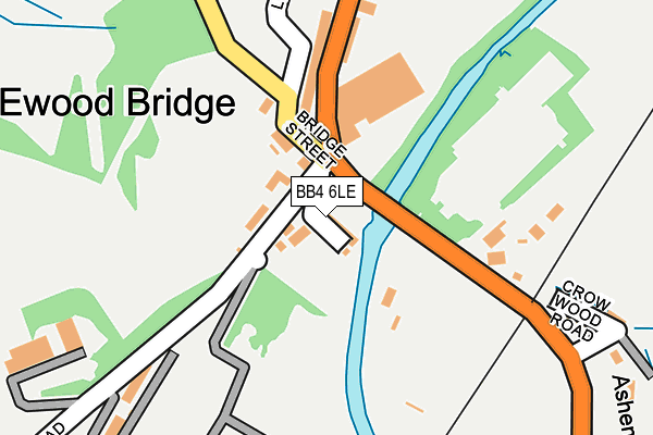 BB4 6LE map - OS OpenMap – Local (Ordnance Survey)