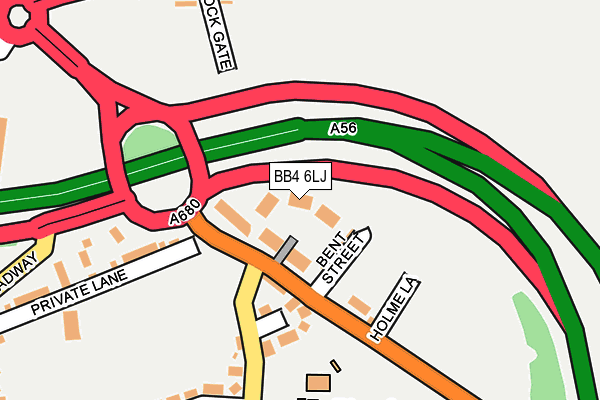 BB4 6LJ map - OS OpenMap – Local (Ordnance Survey)