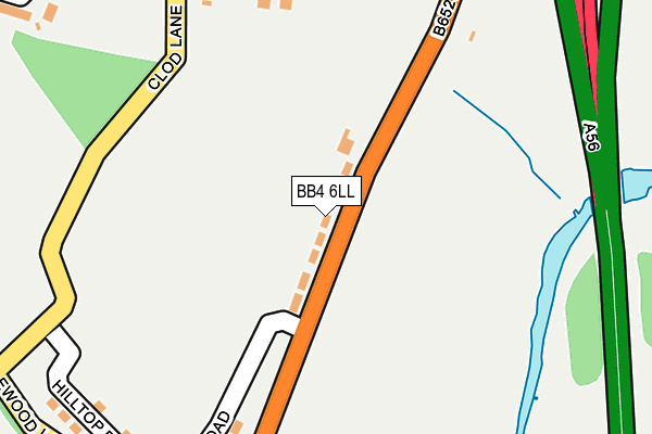 BB4 6LL map - OS OpenMap – Local (Ordnance Survey)