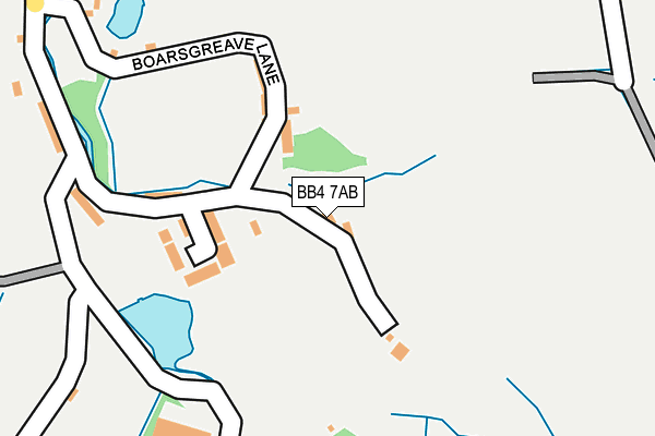 BB4 7AB map - OS OpenMap – Local (Ordnance Survey)