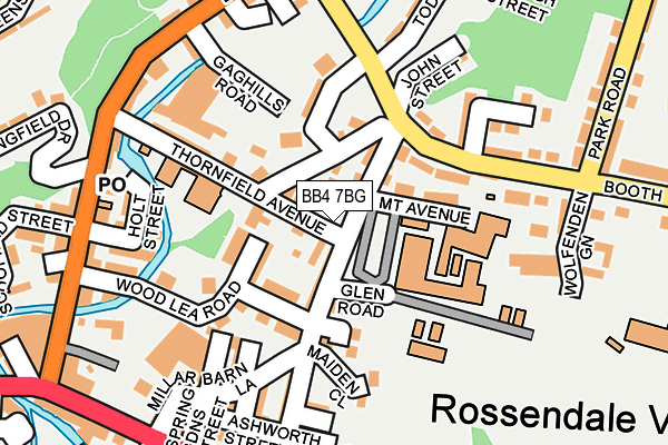 BB4 7BG map - OS OpenMap – Local (Ordnance Survey)