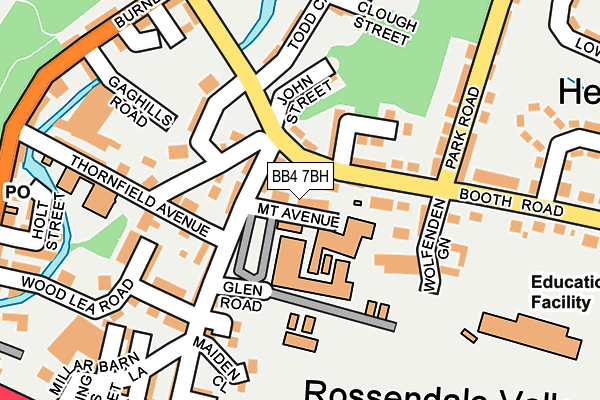 BB4 7BH map - OS OpenMap – Local (Ordnance Survey)