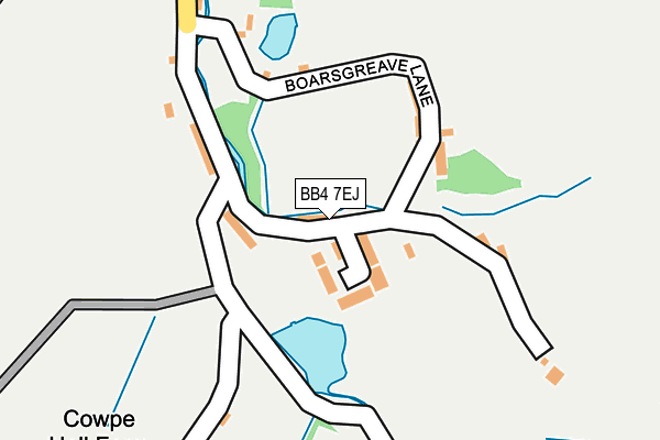 BB4 7EJ map - OS OpenMap – Local (Ordnance Survey)