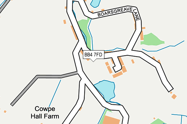 BB4 7FD map - OS OpenMap – Local (Ordnance Survey)