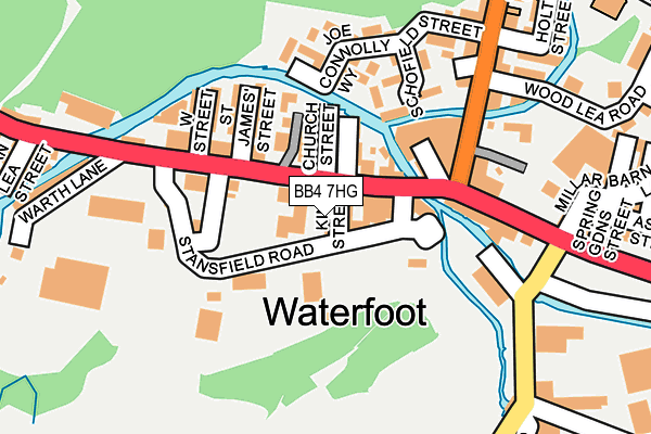 BB4 7HG map - OS OpenMap – Local (Ordnance Survey)