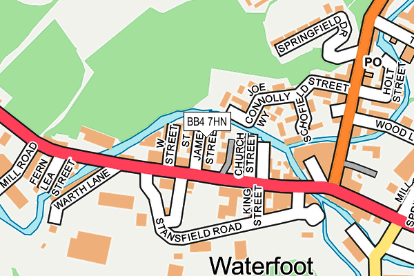 BB4 7HN map - OS OpenMap – Local (Ordnance Survey)