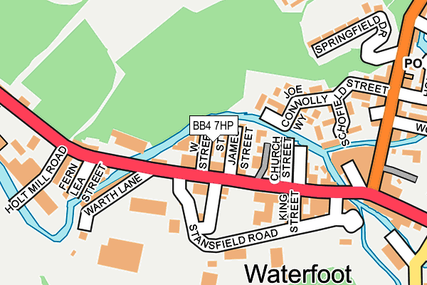 BB4 7HP map - OS OpenMap – Local (Ordnance Survey)