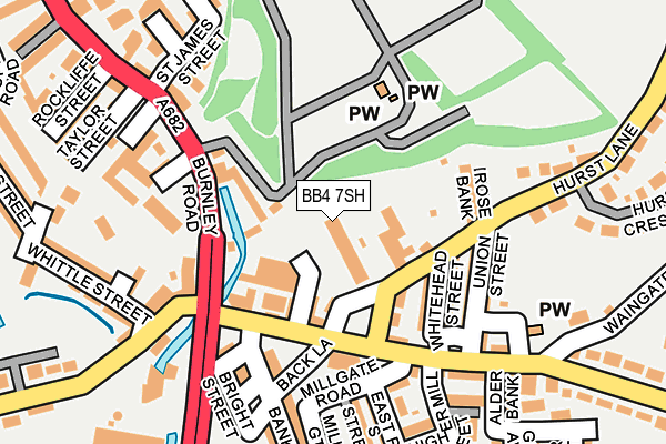 BB4 7SH map - OS OpenMap – Local (Ordnance Survey)