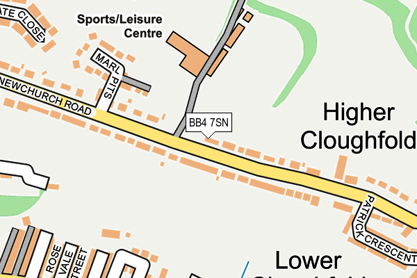 BB4 7SN map - OS OpenMap – Local (Ordnance Survey)