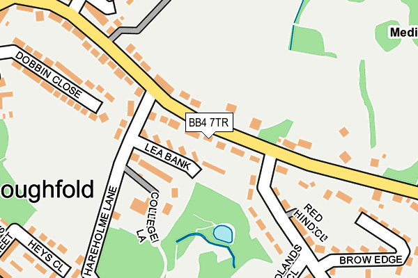 BB4 7TR map - OS OpenMap – Local (Ordnance Survey)