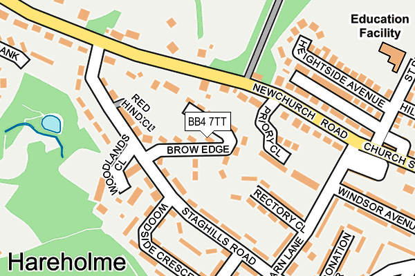 BB4 7TT map - OS OpenMap – Local (Ordnance Survey)